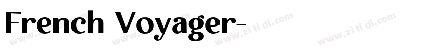 French Voyager字体转换